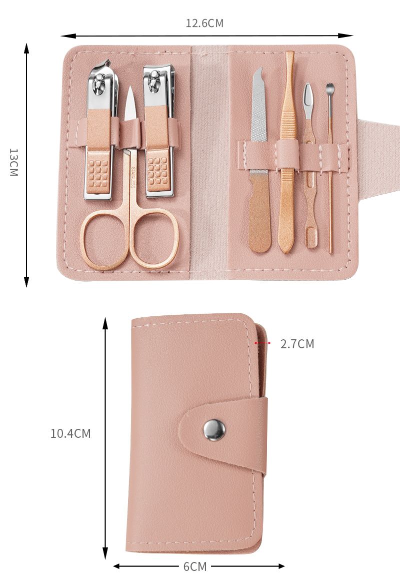 NEW 4/7pcs Professional Nail Clippers and Cuticle Nippers Set with Travel Case Manicure Set Pedicure Sets Nail Clippers E0184