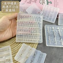 1Pcs 3D Bowknot Silicone Nail Art Mold 90Shapes Sweet Ribbon Nails Templates DIY Design Manicure Stencils For Nail Charms Molds E0116A