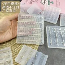 1Pcs 3D Bowknot Silicone Nail Art Mold 90Shapes Sweet Ribbon Nails Templates DIY Design Manicure Stencils For Nail Charms Molds E0116A