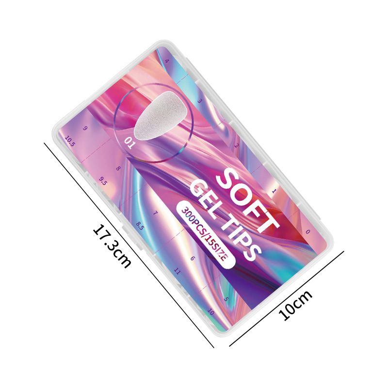 New 300pcs Matte Fake Nails NO Polishing Press on False Nails Medium Short Design High Matt Soft Gel Nail Tips for Extension E0117A