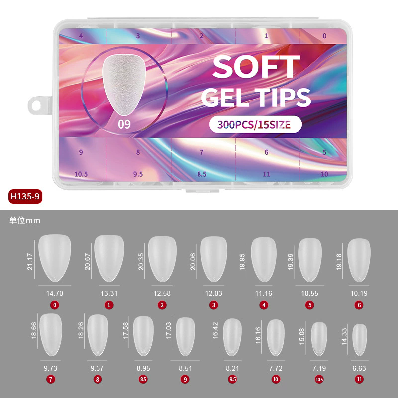 New 300pcs Matte Fake Nails NO Polishing Press on False Nails Medium Short Design High Matt Soft Gel Nail Tips for Extension E0117A