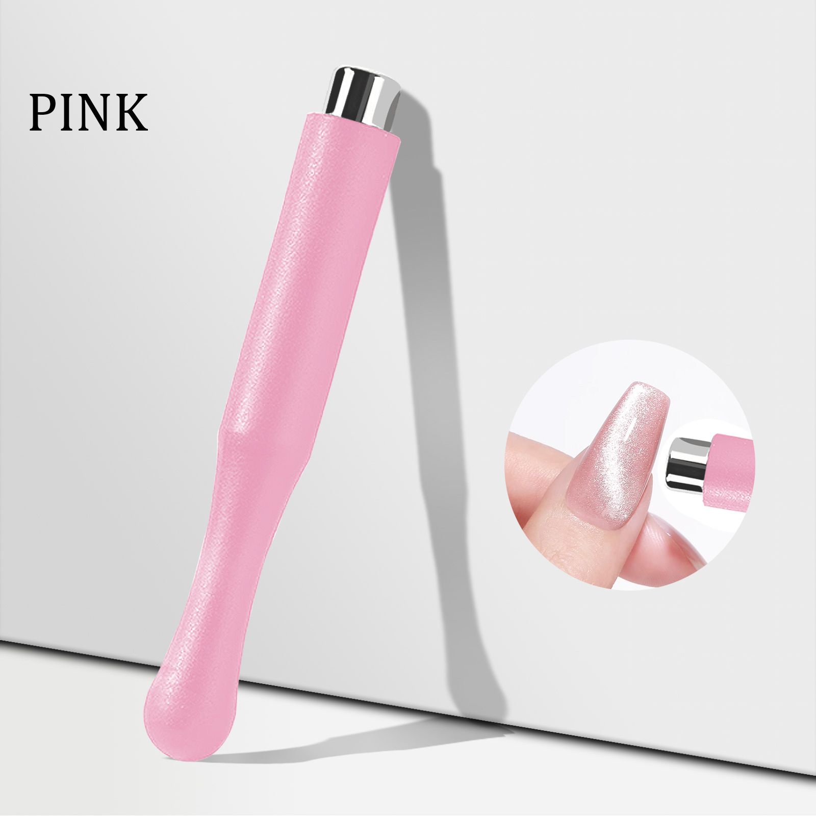 3 in 1 Cat Eye Effect Double 3D Love Heart Nail Magnet Line Moon Snake Pattern French Nail UV Attraction Magnetic Stick Manicure E0149
