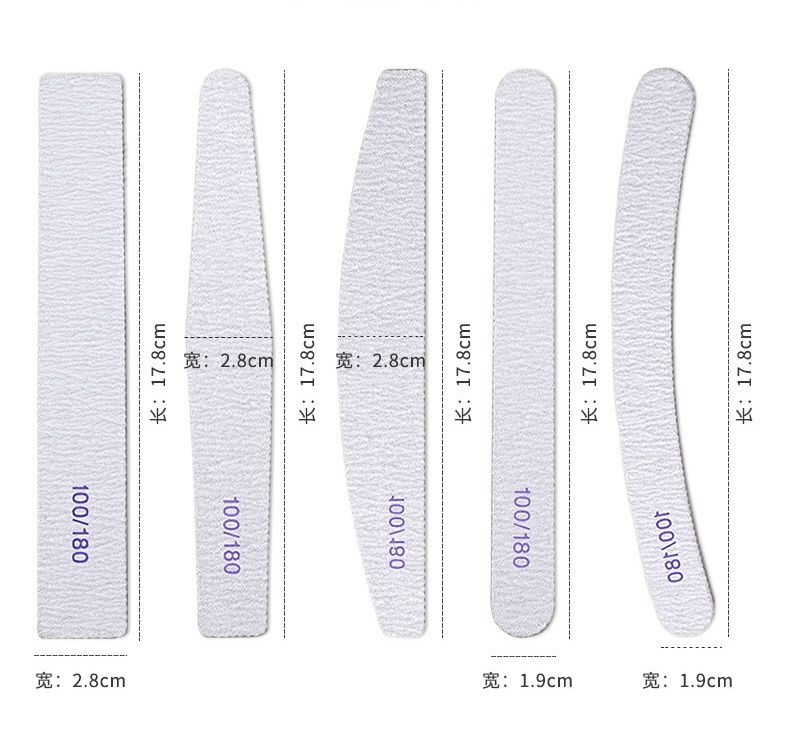 Nail art tools nail file double-sided nail polish applicator stick polishing strip nail art trimmer nail art maintenance supplies ultimate polishing strip