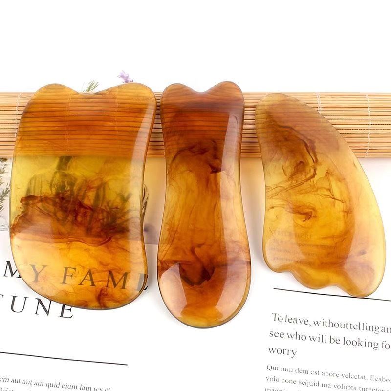 Face Lifting Guasha Resin Scraping Massage Facial Scraper Tool Eye SPA Massage Plate Reduce Puffiness Nose Lifting Nose Massager