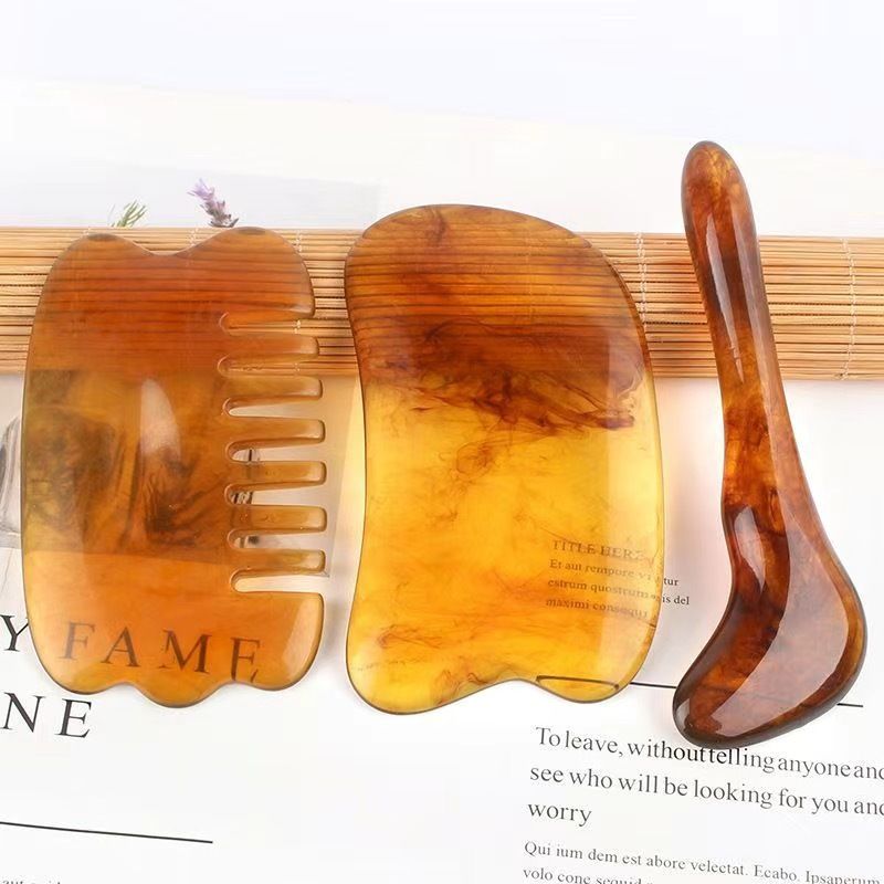 Face Lifting Guasha Resin Scraping Massage Facial Scraper Tool Eye SPA Massage Plate Reduce Puffiness Nose Lifting Nose Massager