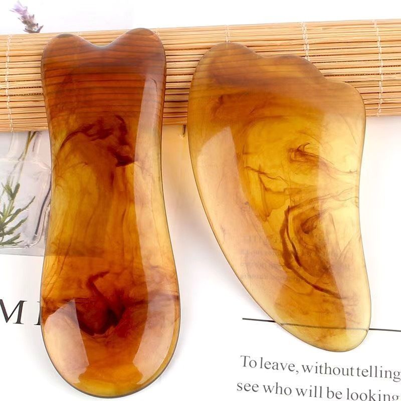 Face Lifting Guasha Resin Scraping Massage Facial Scraper Tool Eye SPA Massage Plate Reduce Puffiness Nose Lifting Nose Massager