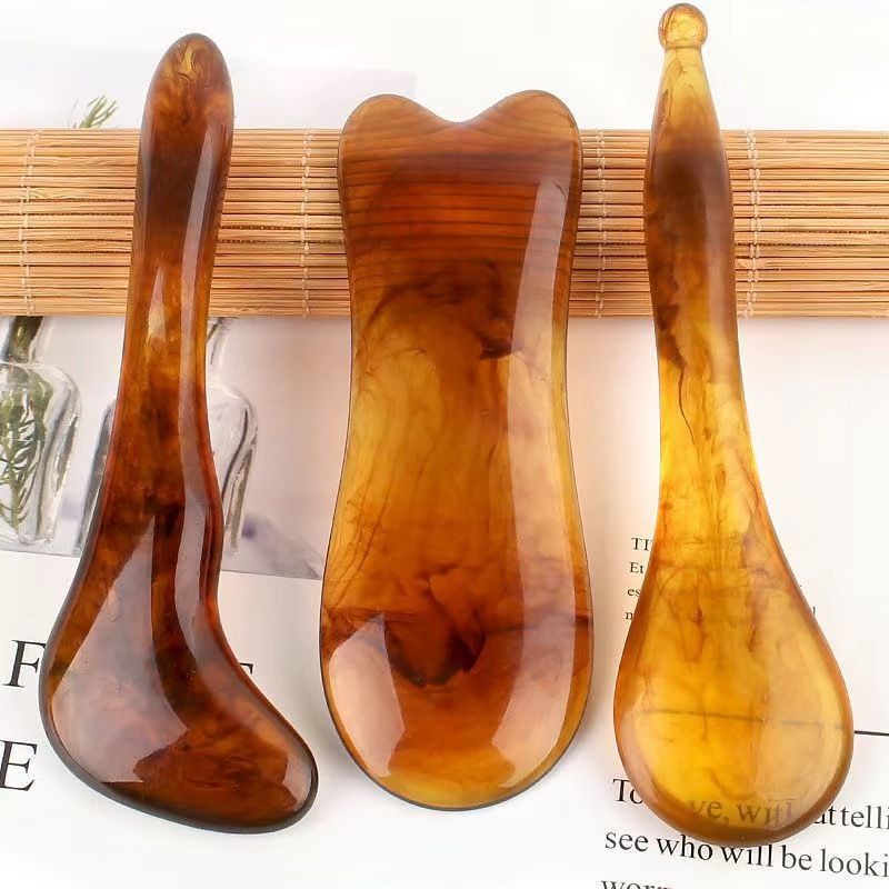 Face Lifting Guasha Resin Scraping Massage Facial Scraper Tool Eye SPA Massage Plate Reduce Puffiness Nose Lifting Nose Massager