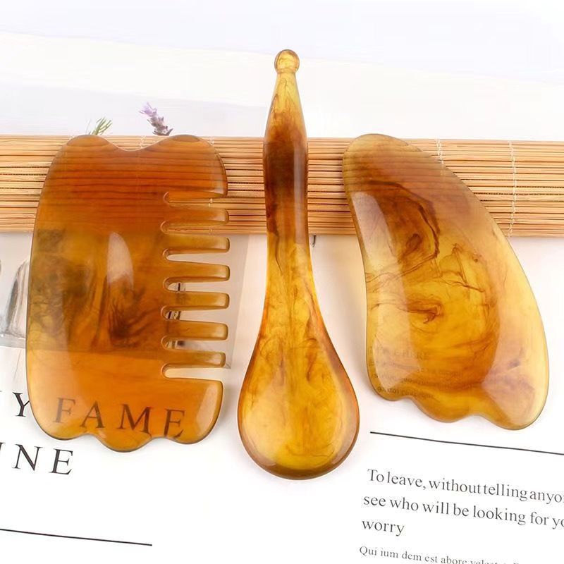 Face Lifting Guasha Resin Scraping Massage Facial Scraper Tool Eye SPA Massage Plate Reduce Puffiness Nose Lifting Nose Massager