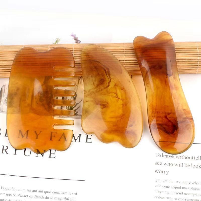 Face Lifting Guasha Resin Scraping Massage Facial Scraper Tool Eye SPA Massage Plate Reduce Puffiness Nose Lifting Nose Massager