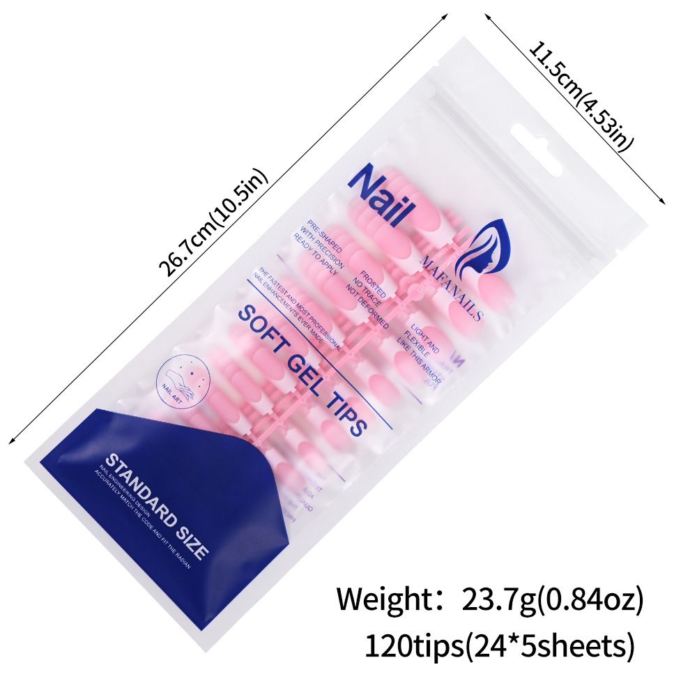 150/120Pcs Light Pink Press on Nails Short Medium Square Wearable Fake Nails Tips 10 sizes Full Cover False Nails Finger Decoration E0190