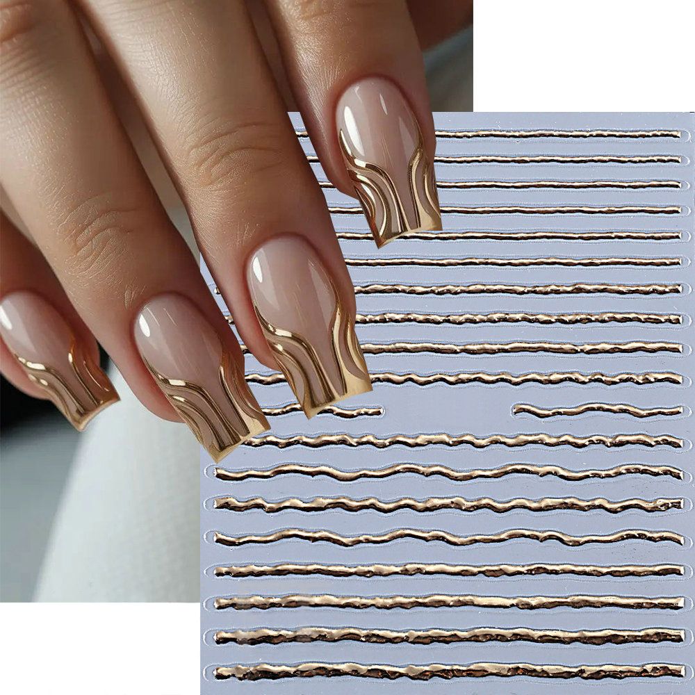 2/3/4Sheets 3D Bronzing Laser Silver Irregular Star Nail Decals Metallic Effect Silver Pentagram Nail Decals Adhesive Nail Art Star Stickers E0138A