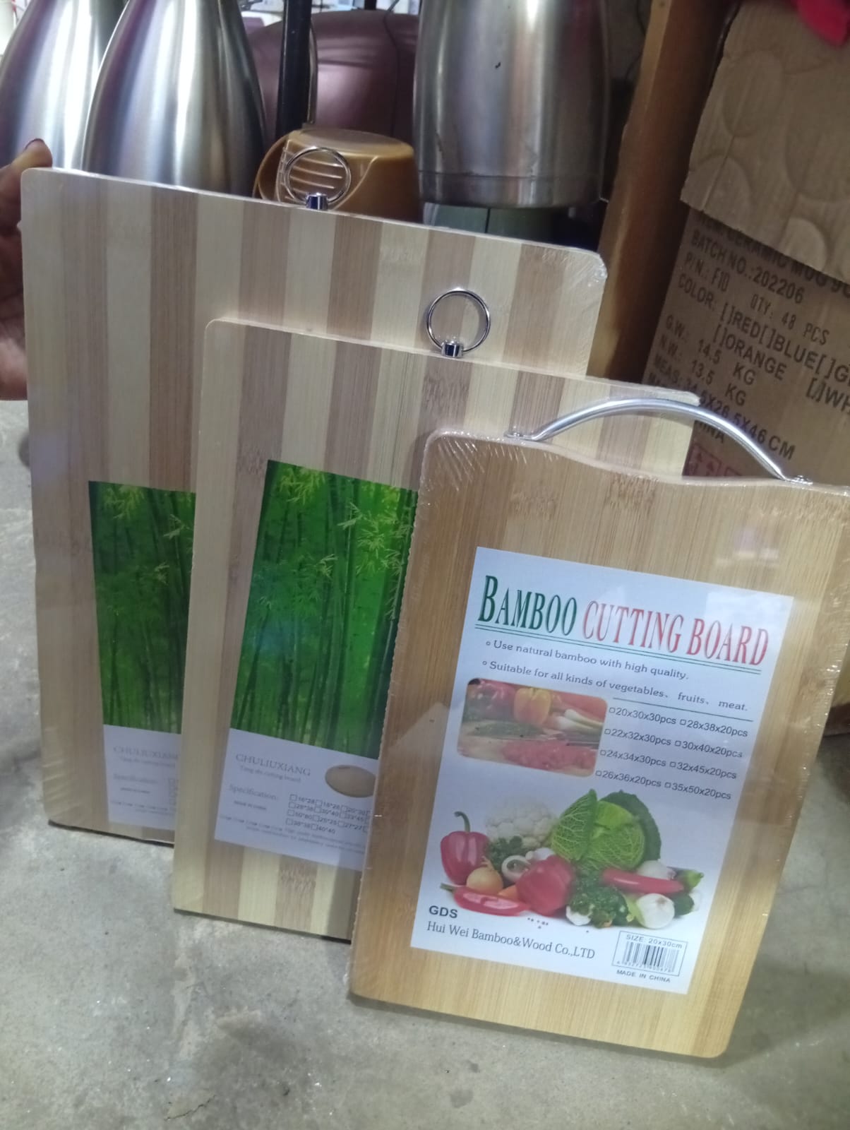 Wooden bamboo chopping board