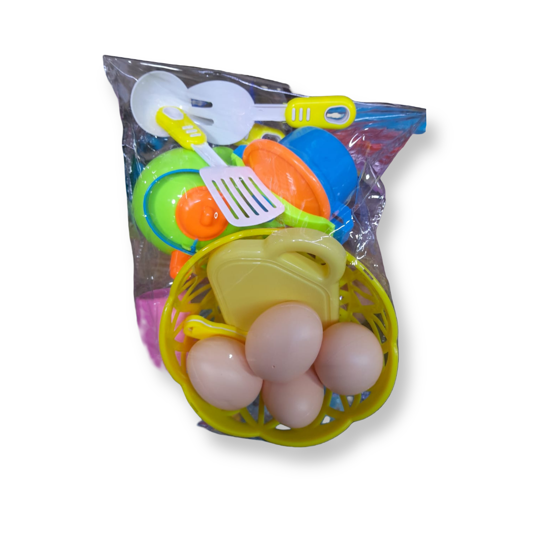 Kids Cooking Play Set – Colorful Kitchen Utensils, Pots, Pans & Food Toys – Pretend Play Chef Kit for Toddlers & Children