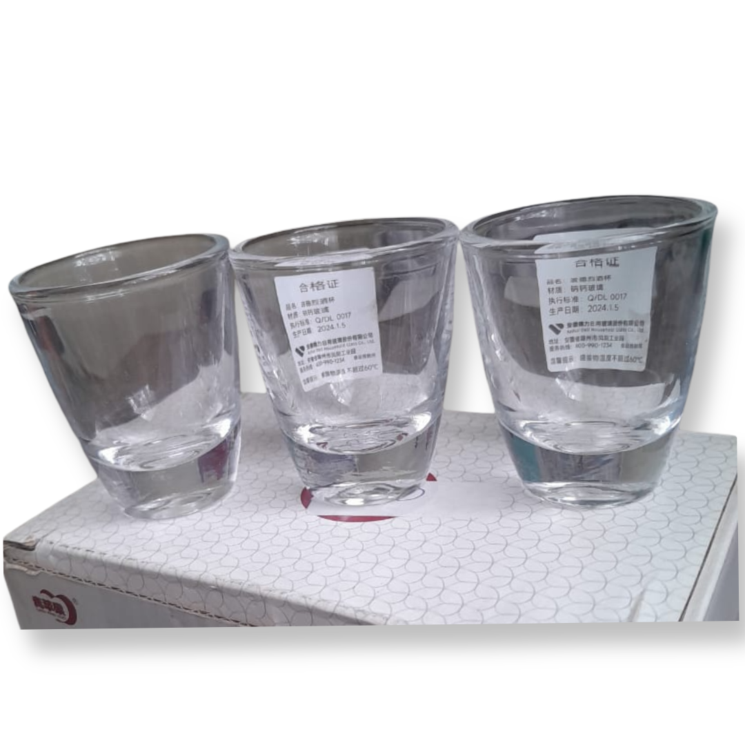 3PCS Premium Shot Tot Glasses – Stylish & Durable Drinkware for Parties & Bars Perfect for whiskey, vodka, tequila, or cocktail shots. Made from high-quality glass,  ideal for home use & party.