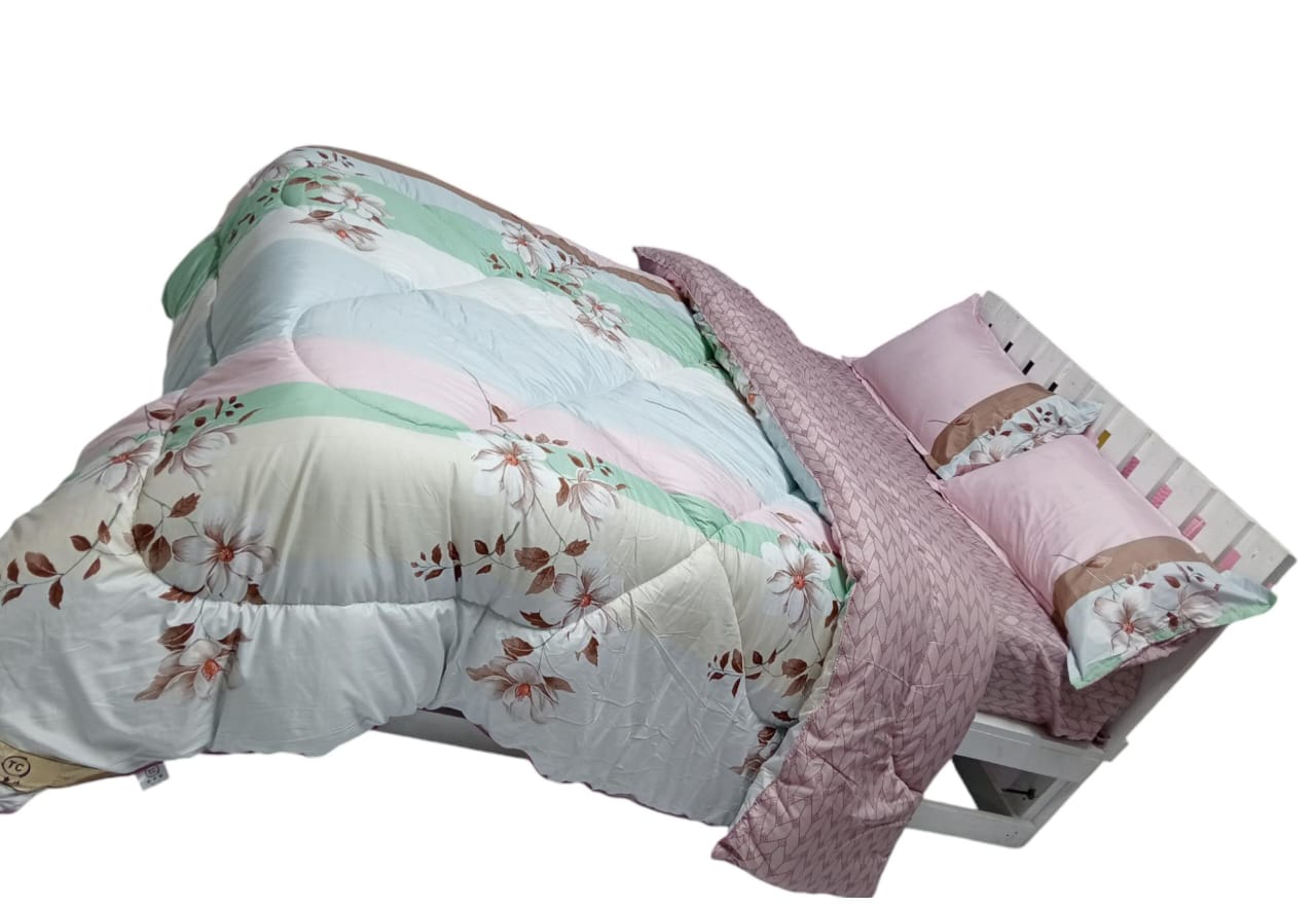 5 by 6 Deluxe Duvet Set with Bedsheet & 2 Pillowcases – Soft, Warm & Elegant Bedding for a Perfect Night’s Sleep