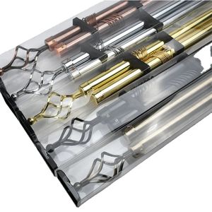 Exclusive Double rod curtain rods with complete brackets.