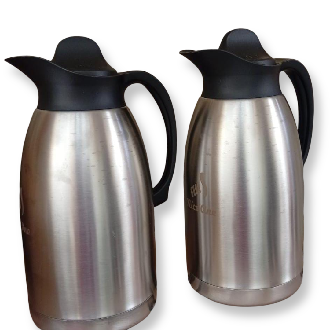 Nice One Stainless Steel Vacuum Flask – 2.0L/3.0L Double Wall Thermal Bottle, Hot & Cold Insulation, Leak-Proof, Portable