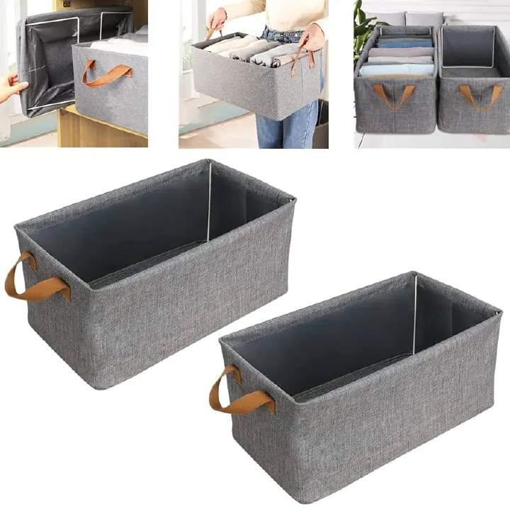 Foldable Clothes Storage Bag & Laundry Bin - Large Capacity, Waterproof, Non-Woven Organizer for Home, Bedroom, and Closet