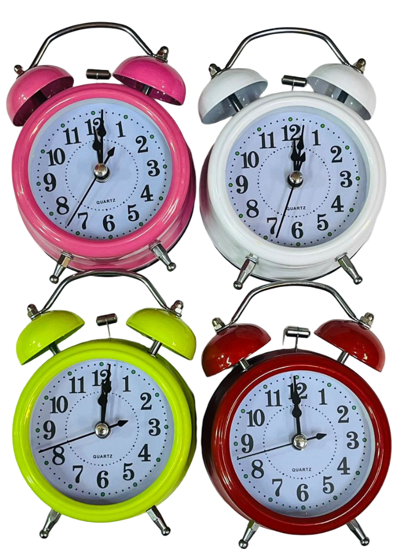 Vibrant Twin Bell Quartz Alarm Clock