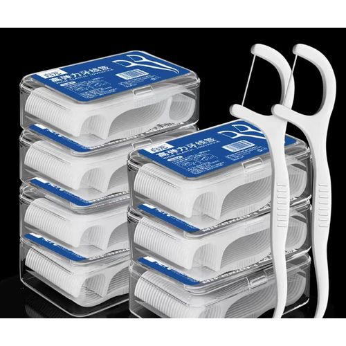 Dental Floss Picks with Carry Case – High-Tension Thread & Toothpick 2-in-1, Durable Floss, Dual Purpose,Portable Storage Box, Perfect for Daily Use
