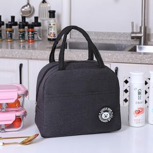 Insulated Lunch Box Portable  Canvas Lunch Bag Thermal Food Picnic Lunch Bags For Women & Kid Capacity-6 liters With tin foil inside, can use as both insulated and cooler.