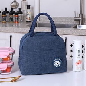 Insulated Lunch Box Portable  Canvas Lunch Bag Thermal Food Picnic Lunch Bags For Women & Kid Capacity-6 liters With tin foil inside, can use as both insulated and cooler.