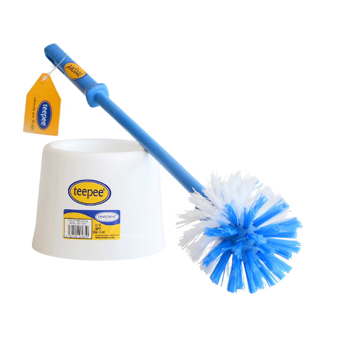 Teepee Heavy-Duty Toilet Brush/Toilet cleaner/Toilet scrubber  with Holder – Durable Bristles & Hygienic Design Affordable Quick delivery, Easy access.
