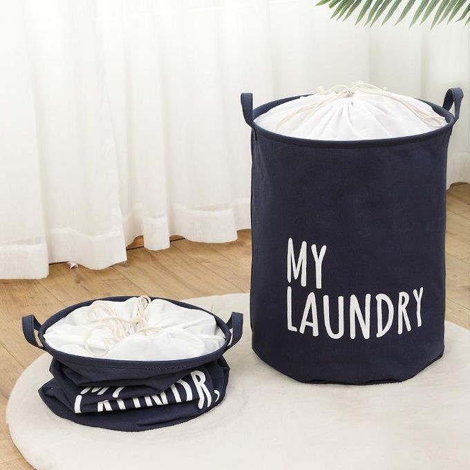 High-quality Waterproof Laundry basket Branded My Laundry Made With Canvas Large capacity On Offer Flashsale