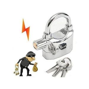 Tuff Kinbar Alarm Lock maximum security with 3 keys  Security Padlock with Loud 120dB Alarm - Anti-Theft  Lock for Gates, Lockers, Storage Units & Travel Luggage