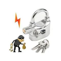 Tuff Kinbar Alarm Lock maximum security with 3 keys  Security Padlock with Loud 120dB Alarm - Anti-Theft  Lock for Gates, Lockers, Storage Units & Travel Luggage