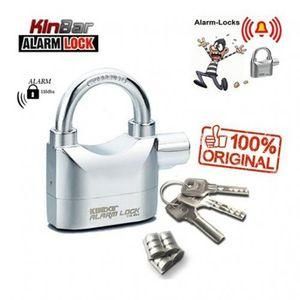 Tuff Kinbar Alarm Lock maximum security with 3 keys  Security Padlock with Loud 120dB Alarm - Anti-Theft  Lock for Gates, Lockers, Storage Units & Travel Luggage