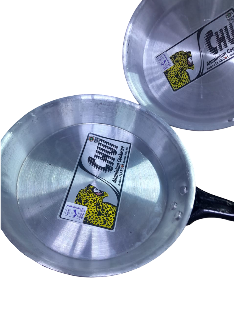 Stainless Steel Frying Pan - Deep Flat Skillet for Eggs, Chapati, PanCake, and General Frying - Heat Resistant & Easy Clean Kitchen Pan