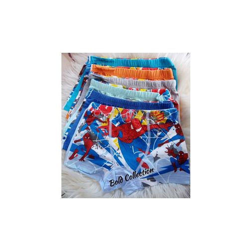 6 PCS Cartoon Themed Kids Boxers - Soft Cotton Boys Underwear Briefs with Fun Prints (Cars, Dinosaurs, Superheroes) - Comfortable Elastic Waistband for Daily Wear