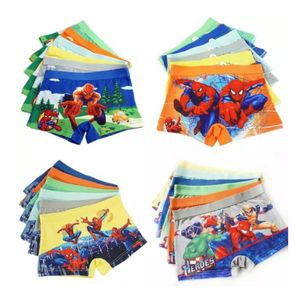 6 PCS Cartoon Themed Kids Boxers - Soft Cotton Boys Underwear Briefs with Fun Prints (Cars, Dinosaurs, Superheroes) - Comfortable Elastic Waistband for Daily Wear