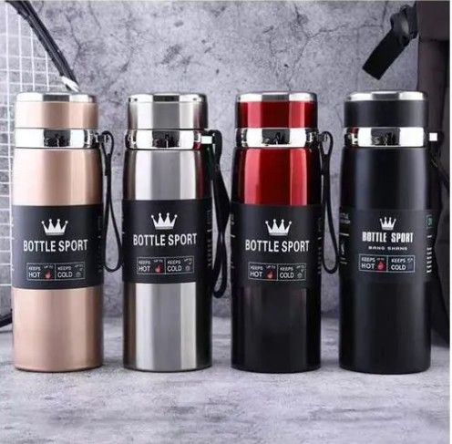 800ml SUS 304 Stainless Steel Vacuum Flask - Double Wall Insulated Water Bottle for Hot & Cold Drinks - Leakproof Travel Thermos for Coffee, Tea, Water