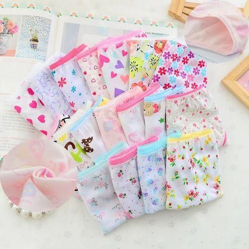 6 Pcs Girls Cotton Underwear - Soft Breathable Panties for Kids with Colorful Prints, Comfortable Waistband,  - Ages 3-14 (Assorted Designs) Gentle on sensitive skin, breathable, and perfect for all