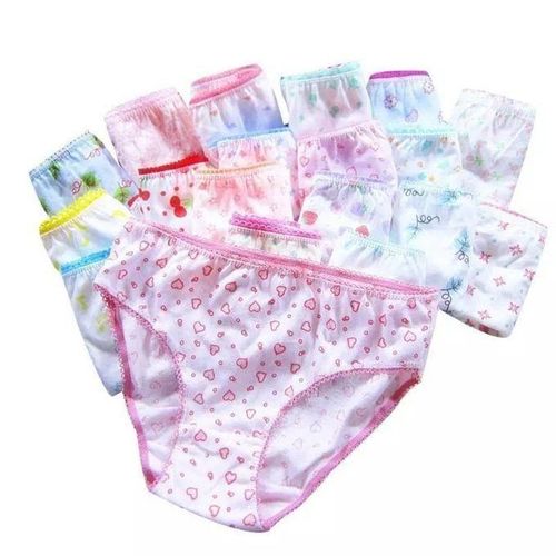 6 Pcs Girls Cotton Underwear - Soft Breathable Panties for Kids with Colorful Prints, Comfortable Waistband,  - Ages 3-14 (Assorted Designs) Gentle on sensitive skin, breathable, and perfect for all