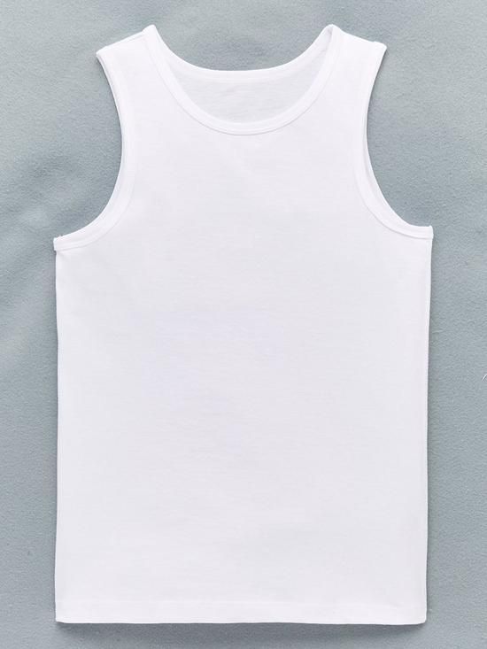 3 Pcs Boys Cotton Vests - Classic Sleeveless Undershirts for Kids, Breathable Soft Tank Tops for All Seasons, Comfortable Wear Under School Shirts (Multipack)