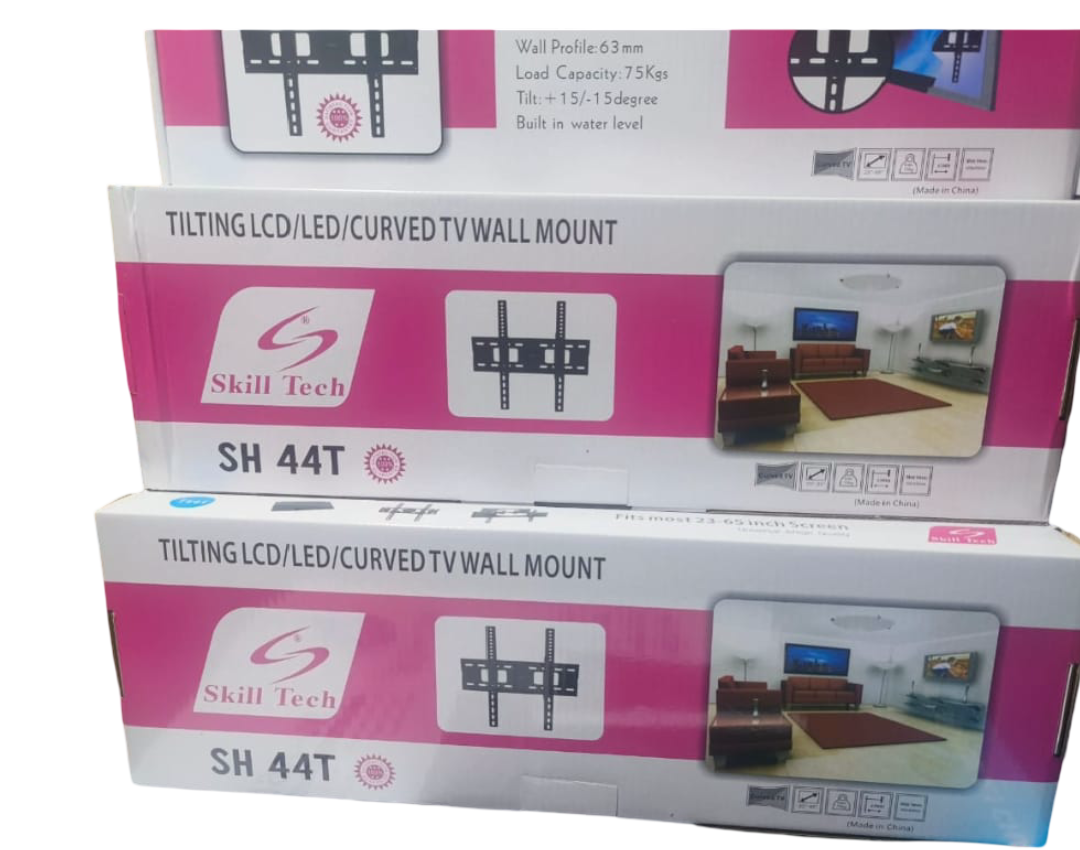 Universal Tilting TV Wall Mount Bracket for 14-65 inch LED, LCD, Plasma TVs - Adjustable Tilt for Anti-Glare Viewing, Low Profile, Made from high-grade steel with a load capacity of up to 50kg