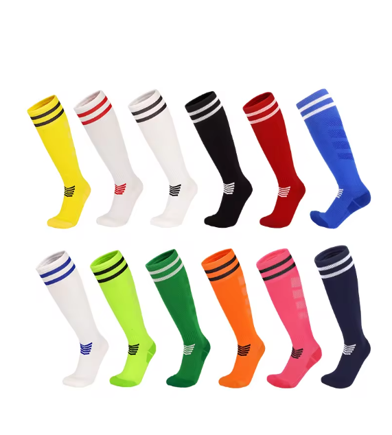 3 Pairs Elite Grip Football Training Socks - Cushioned, Moisture-Wicking & Ankle Support for Soccer Players (Multi-Pack) Durable & Breathable erfect for training, matches, or everyday practice
