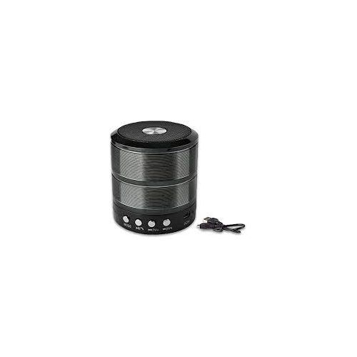 Metallic Mini Bluetooth Speaker - Wireless Portable Speaker with Rich Bass, Hands-Free Calling, FM Radio, SD/TF Card & USB Playback