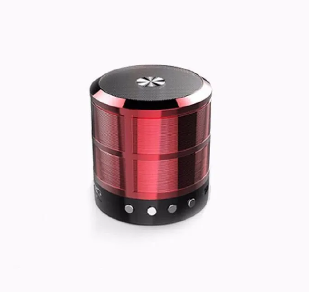 Metallic Mini Bluetooth Speaker - Wireless Portable Speaker with Rich Bass, Hands-Free Calling, FM Radio, SD/TF Card & USB Playback