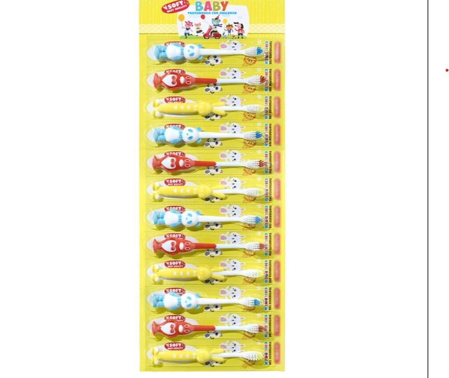 6 Pcs Kids Cartoon Toothbrushes Set - Soft Bristles, Fun Characters, Encourages Healthy Brushing Habits (Ages 3-9)