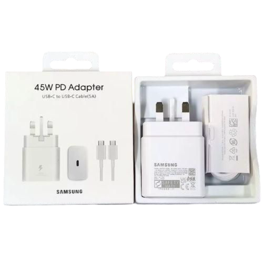 Samsung Galaxy Super Fast Charger 2.0 - C-C Wall Adapter with Type-C Cable | PD PPS Compatible for Galaxy S23/S22/Note20, Fast Phone Charging