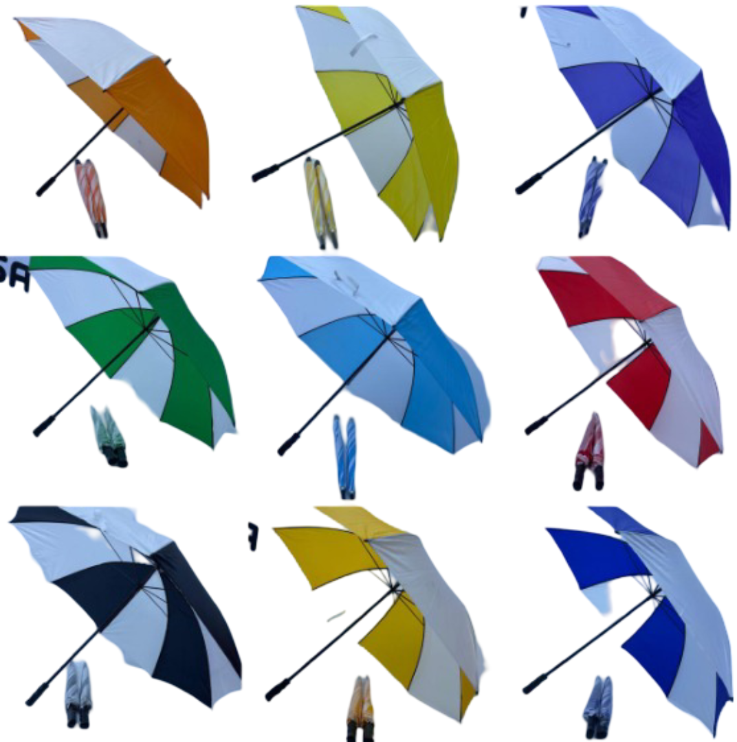 Double-Colour Rainbow Umbrella – Vibrant Color-Shade Design, Windproof, Compact & Lightweight for Men and Women Portable & Easy to Carry Rain proof andLong lasting