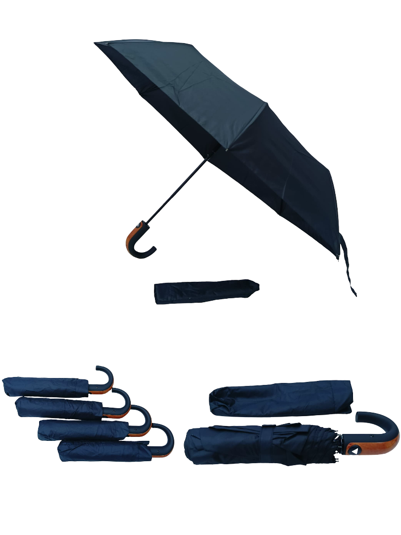 Automatic 2-Fold Umbrella – Portable, Strong Fiberglass Ribs, Water-Repellent Fabric with Carry Case Compact, Windproof & Automatic Open/Close for Men and Women Can easily fit in a Bag