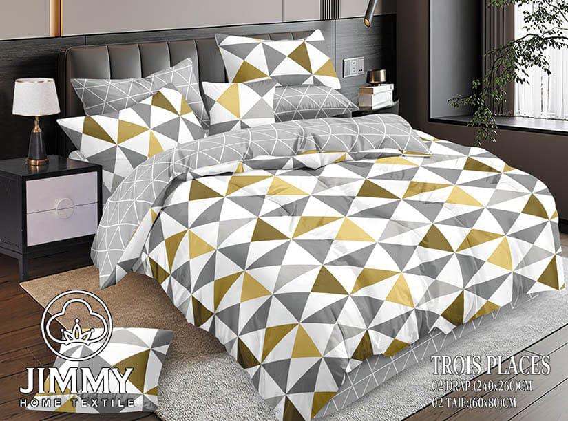 High Quality 6x7 Cotton Pattern Duvet Cover Set – 1 Duvet Cover, 1 Bedsheet & 4 Pillowcases Breathable, Soft, and Patterned