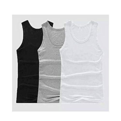 3 pcs Quality Men Vest - Egyptian cotton extra comfort Very strong for longevity and enhanced durability