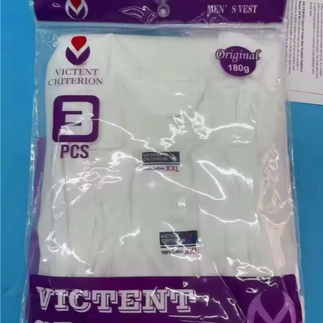 3 pcs Quality Men Vest - Egyptian cotton extra comfort Very strong for longevity and enhanced durability