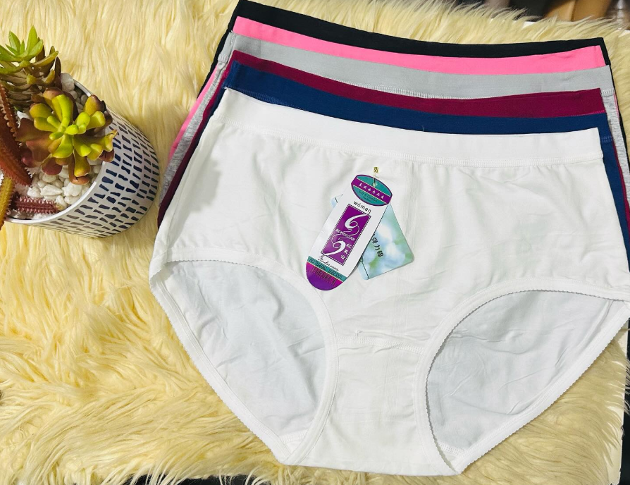 6PCS Lace Women Panties Underwear Sexy Mid Waist Lace Ruffle Briefs Solid Breathable Intimates Lingerie Underwear Women No show Panties